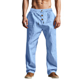 Men's Trousers Breathable Skin-Friendly Loose Fit Casual Beach Pants For Sports Summer
