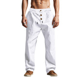 Men's Trousers Breathable Skin-Friendly Loose Fit Casual Beach Pants For Sports Summer