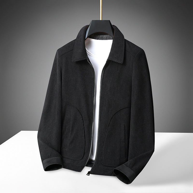 Chamarra de Pana Gruesa para Hombre - Corte Amplio Talla Plus