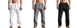 Men's Trousers Breathable Skin-Friendly Loose Fit Casual Beach Pants For Sports Summer